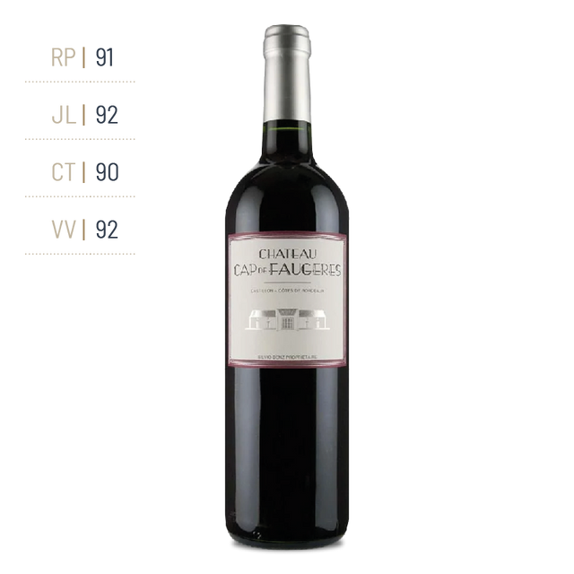 Chateau Cap De Faugeres - Cap De Faugeres Aop Castillon Cote De Bordeaux - Rouge - 2018 - 0,75