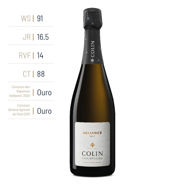 CHAMPAGNE COLIN - Alliance Brut - Effervescent Blanc - Nv - 0,75