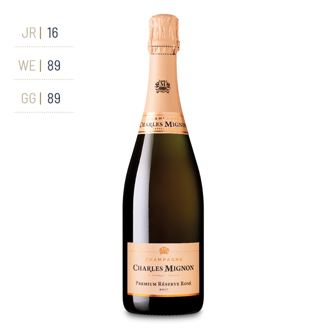 Champagne Charles Mignon - Premium Réserve Rosé - Effervescent Rosé - NV - 0,75