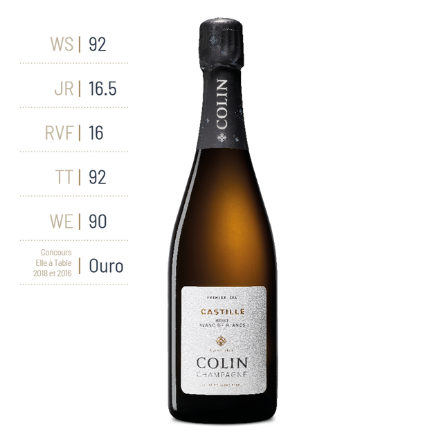 CHAMPAGNE COLIN - Castille 1er cru blanc de blanc - Effervescent Blanc - Nv - 0,75