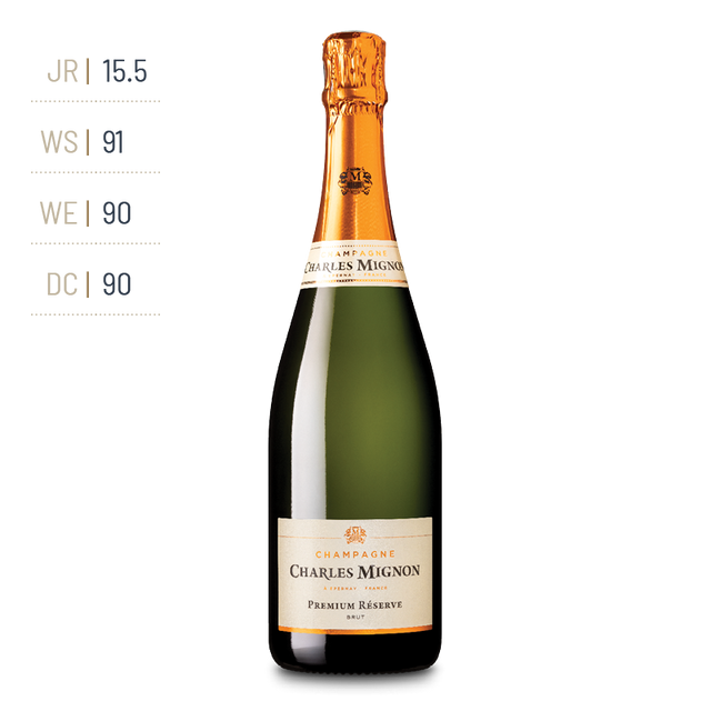 Champagne Charles Mignon - Premium Réserve Blanc - Effervescent Blanc - NV - 0,75